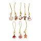 8Pcs Alloy Enamel Mobile Straps(HJEW-JM03815)-1