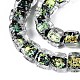 perles &agrave; la main en verre de feuille brins(FOIL-Q002-04A)-3