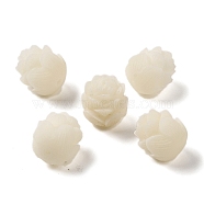 Natural Bodhi Root Beads, Buddha Beads, Flower, Cornsilk, 15~18x15~17mm, Hole: 1.8mm(FIND-Z037-05B)