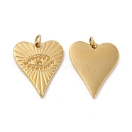 Ion Plating(IP) 304 Stainless Steel Pendant Rhinestone Settings, Heart, Real 14K Gold Plated, Fit for 1.2mm Rhinestone, 18x15x1.5mm, Hole: 2.8mm(STAS-C070-28G)