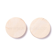 Blank Wood Cabochons, Flat Round, Bisque, 30x5mm(WOOD-XCP0001-31)