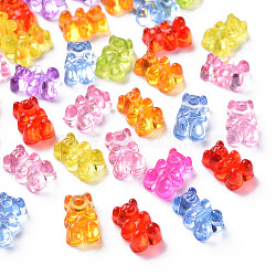 Transparent Acrylic Beads, Bear, Mixed Color, 12x8x6mm, Hole: 1.6mm, about 1340~1400pcs/500g(MACR-S373-53B)