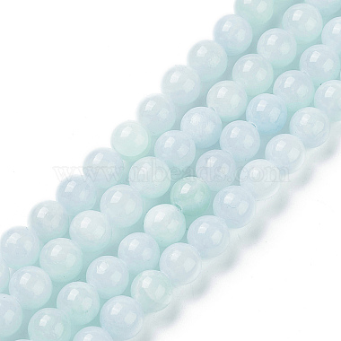 Azure Round Yellow Jade Beads