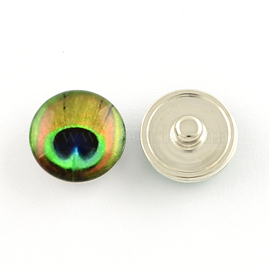 Brass Glass Cabochons Buttons(GLAA-S052-02M)-2
