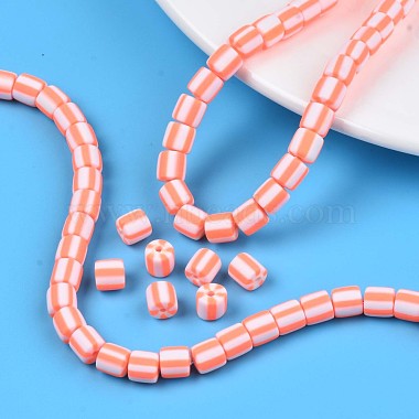 Handmade Polymer Clay Bead Strands(CLAY-T020-12G)-7