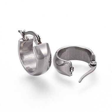 304 Stainless Steel Hoop Earrings(X-EJEW-F188-23P)-2