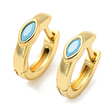 Sky Blue Ring Cubic Zirconia Earrings