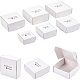 Benecreat 24pcs 6 styles de papier avec boîtes à bonbons en PVC(CON-BC0002-15B)-1