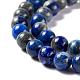 Lapis lazuli naturelles perles rondes brins(G-I181-09-6mm)-3