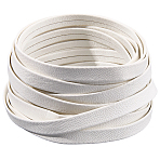 PU Leather Ribbons, for Bags, Jewelry Making, DIY Crafting, White, 1/4 inch(8mm), about 5.47 Yards(5m)/Bundle(DIY-WH20011-93B-08)