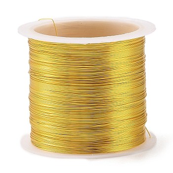 Copper Wire, Long-Lasting Plated, Golden, 0.3mm, 80m/roll