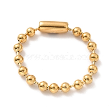 Placage sous vide 304 collier et bracelet en chaîne à billes en acier inoxydable(STAS-D181-01G-01B)-3