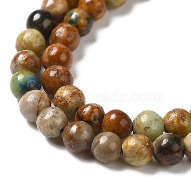 Brins de perles de chrysocolle jaune naturel(G-H298-A07-01)-4