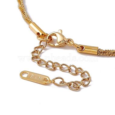 316 Stainless Steel Spiky Chain Bracelet for Women(BJEW-G655-08G)-3