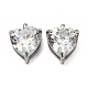 304 Stainless Steel Charms Micro Pave Cubic Zirconia(STAS-L022-089P)-1