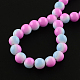 deux couleurs rangées de perles de verre peinte cuisson(X-DGLA-R050-8mm-25)-2