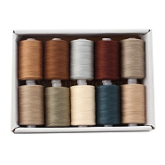 10 Colors Polyester Sewing Thread, Mixed Color, Packing: 63x34x12mm, 10pcs/set(PW-WG34EA6-12)