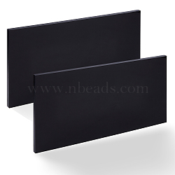 HDPE Plastic Sheets, Rectangle, Black, 305.5~308x155~157x8.5mm(DIY-WH0678-51B)