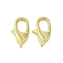 Brass Lobster Claw Clasps, Golden, 11.5x6x3mm, Hole: 1.2mm(KK-B089-24A-G)