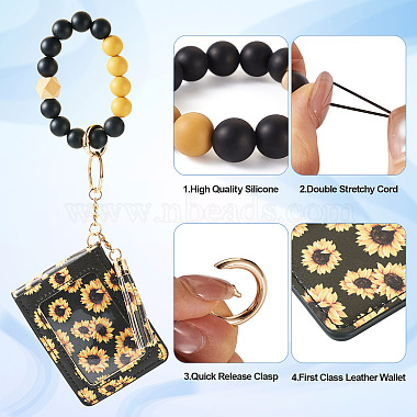 Silicone Beads Keychain(KEYC-TAC00017)-5