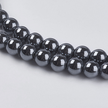 Non-magnetic Synthetic Hematite Beads Strands(X-G-H1073-1)-3