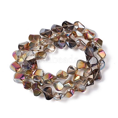 Full Rainbow Plated Electroplate Glass Beads(EGLA-Q066-FR01)-2