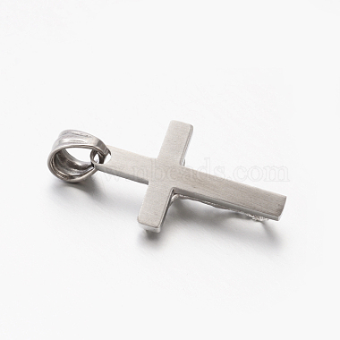 Thème de pâques hommes 201 pendentifs croix crucifix en acier inoxydable(STAS-F010-21)-4