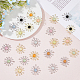 24Pcs 12 Colors Cat Eye Sun Pendants with Crystal Rhinestone(FIND-FH0007-93)-5