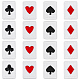 супернаходки 48шт. 4 стиль игральных карт тема полиэстер ткань с вышивкой утюжить/пришить заплатки(PATC-FH0001-04)-1