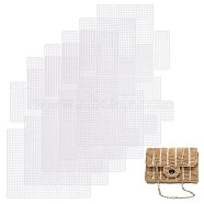 Plastic Mesh Canvas Sheets, for Embroidery, Yarn Craft, Knitting & Crochet Bag Frames, White, 30x43x0.2cm(DIY-WH0387-14)