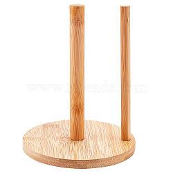 Rotatable Wooden Yarn Spinner, Thread Holder, BurlyWood, 14.3x1.1cm(DIY-WH0319-19)