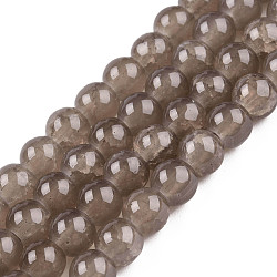 Baking Painted Crackle Glass Bead Strands, Round, Camel, 6mm, Hole: 1.3~1.6mm, about 133pcs/strand, 31.4 inch(DGLA-Q023-6mm-YS26)