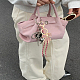 1Pc Alloy Rhinestone Bowknot Keychains(KEYC-LP0001-36)-3