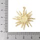 Brass Micro Pave Cubic Zirconia Pendant(KK-P280-34G)-3