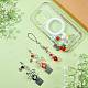 2Pcs 2 Colors Acrylic Mobile Straps(MOBA-SZ0001-12)-5