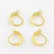 Iron Leverback Earring Findings(IFIN-Q113-G)-1