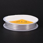 Round Crystal Elastic Stretch Thread, for Bracelets Gemstone Jewelry Making Beading Craft, Clear, 1mm, about 4.3 yards(4m)/roll(EW-Z001-D01-1.0mm)