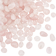 2 Strands Natural Rose Quartz Beads Strands, Oval, 5~15x4~10x2~6mm, Hole: 1mm, about 40~60pcs/strand, 15.7 inch(G-OC0004-26)
