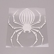 Spider Waterproof PET Sticker, Window Decals, for Car Home Wall Decoration, WhiteSmoke, 14x12x0.02cm(DIY-WH0273-43A)