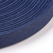 Paper Ribbons, for Rattan Woven Making, 12-Ply, Marine Blue, 15.5mm, about 20m/roll(OCOR-WH0032-22B)