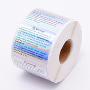PVC Self Adhesive Kraft Paper Label Tag Stickers, Silver, 35x45mm(DIY-WH0199-22)