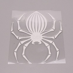 Spider Waterproof PET Sticker, Window Decals, for Car Home Wall Decoration, WhiteSmoke, 14x12x0.02cm(DIY-WH0273-43A)