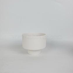 Ceramic Candle Cups, Candle Jar, Candle Vessel, for Candle Holder Making Tools, White, 9.8x8cm(CAND-PW0002-061A)