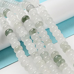 Natural Jade Beads Strands, Rondelle, 8~8.5x5mm, Hole: 1mm, about 74pcs/strand, 14.84''~15''(37.7~38.1cm)(G-M420-K01-01)