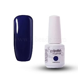 8ml Special Nail Gel, for Nail Art Stamping Print, Varnish Manicure Starter Kit, Midnight Blue, Bottle: 25x66mm(MRMJ-P006-J030)