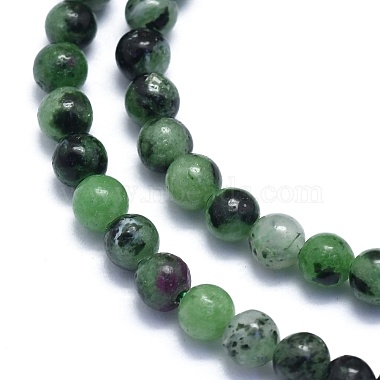Natural Ruby in Zoisite Beads Strands(G-K310-C10-4.5mm)-3