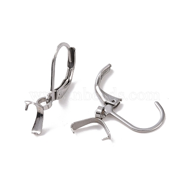 304 Stainless Steel Leverback Earring Findings(STAS-G283-01P)-2
