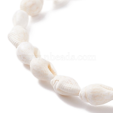 Natural Shell Beaded Bracelet(X-BJEW-JB08162)-4