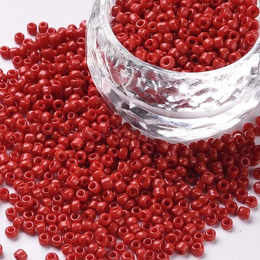 2mm Crimson Glass Beads