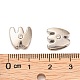 Perles coulissantes de lettre pour la fabrication de bracelet de montre(X-ALRI-O012-W-NR)-3